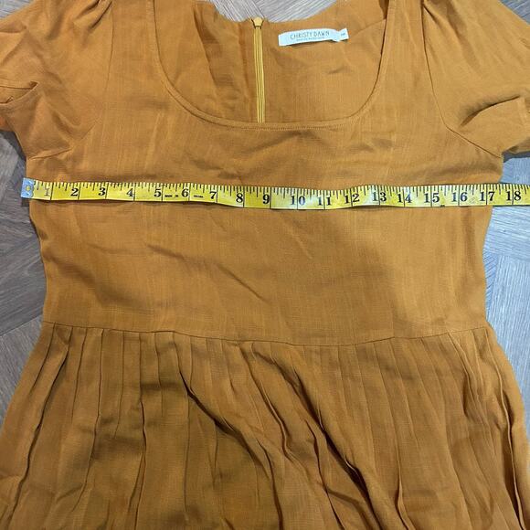 CHRISTY DAWN The Scarlet Midi Dress Marigold Petite Women's Size Medium - Picture 7 of 11